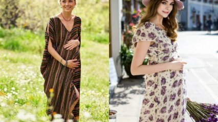 Modelos de vestido Tiril trilil para mulheres grávidas