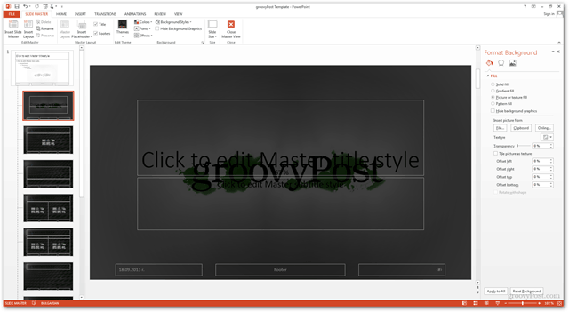 Tutorial do Office 2013 Criar Criar Design Personalizado POTX Personalizar Slide Slides Tutorial Como Plano de Fundo
