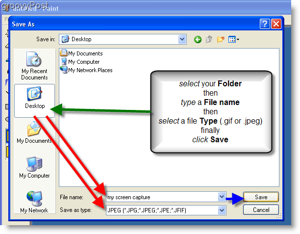 Faça uma captura de tela no Windows XP