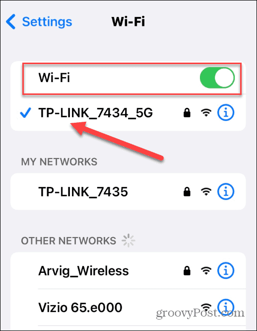 Conecte-se ao iPhone Wi-Fi
