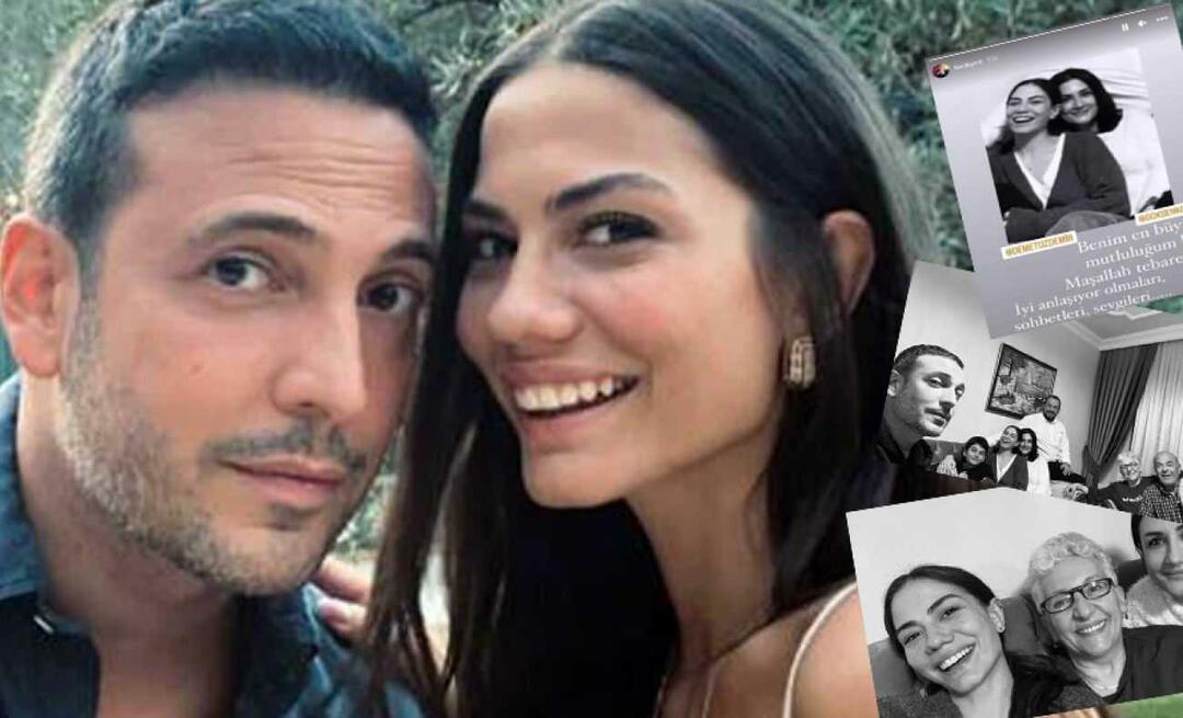 Pose de união da família de Oğuzhan Koç! Essas imagens com Demet Özdemir no quadro...