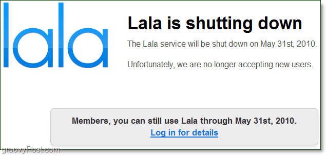 o lala.com é encerrado