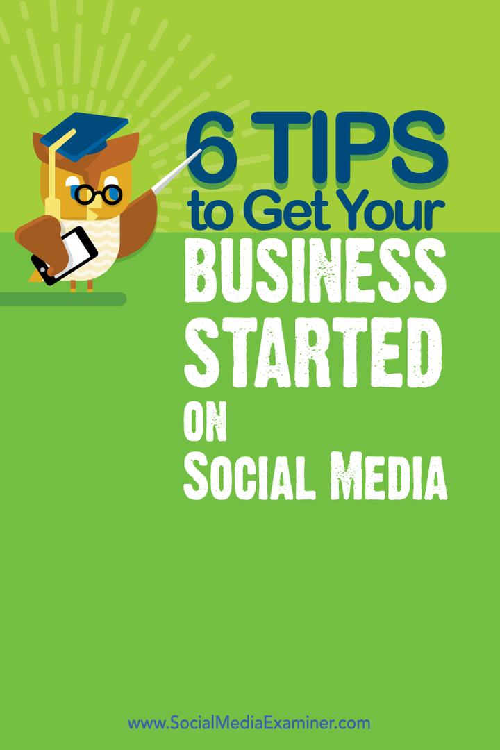 6 dicas para começar seu negócio nas mídias sociais: examinador de mídias sociais