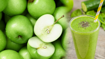 Quais são os benefícios das maçãs verdes? Se você bebe suco de maçã verde e pepino regularmente ...