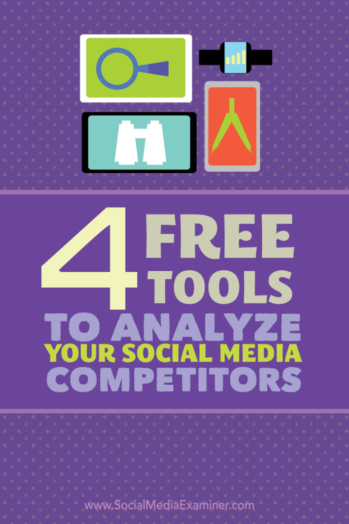 4 ferramentas gratuitas para analisar seus concorrentes de mídia social: examinador de mídia social