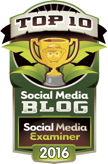 selo de examinador de mídia social top 10 blog de mídia social