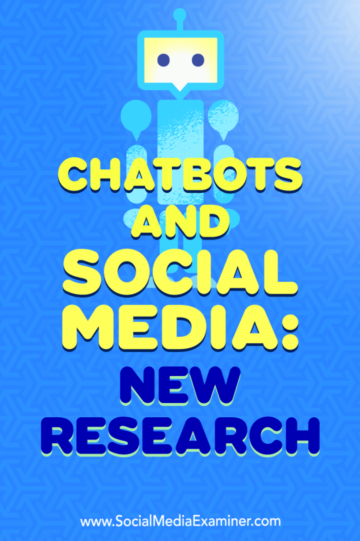 Chatbots e mídia social: nova pesquisa: examinador de mídia social