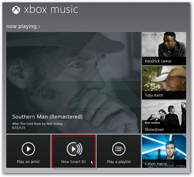 Novo Smart DJ Xbox Music