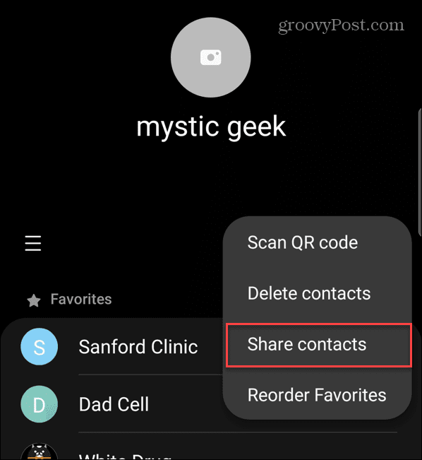 Transferir contatos de Android para Android
