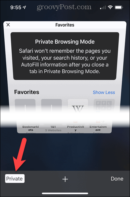 Desativar o Private no Safari no iOS