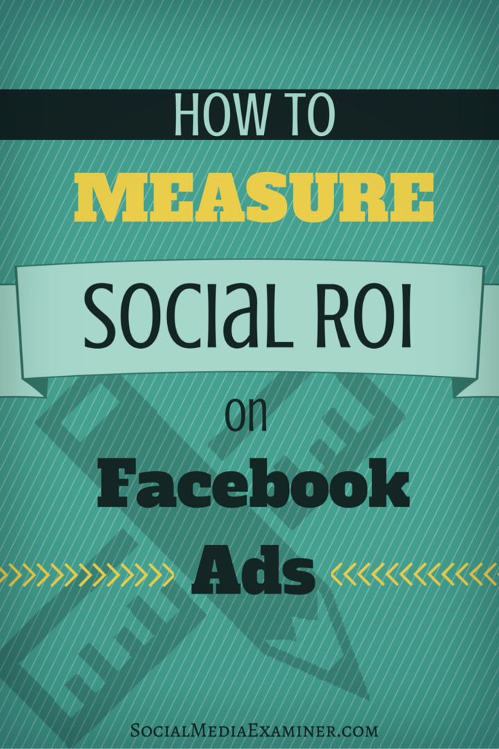 Como medir o ROI social em anúncios do Facebook: examinador de mídia social