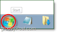 clique no menu Iniciar do Windows 7