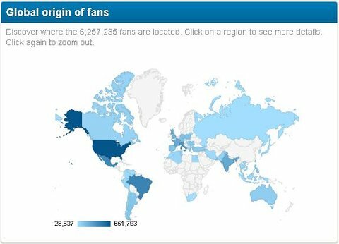 base de fãs global