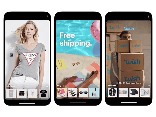 Além de lançar uma integração com a Amazon, o Snapchat disponibilizará anúncios Shoppable Snap para todos os anunciantes por meio de sua plataforma de compra de anúncios de autoatendimento em outubro.