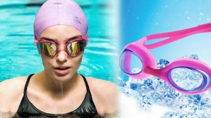 Como remover a condensação nos óculos de proteção do nadador?