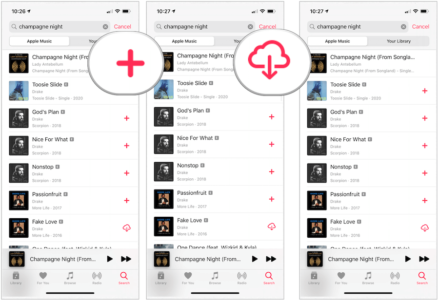 Apple Music baixar músicas para o dispositivo