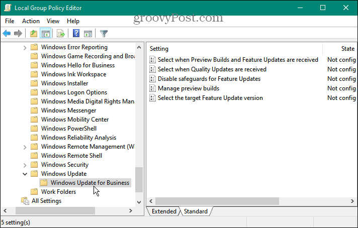política de grupo bloquear a atualização do Windows 11