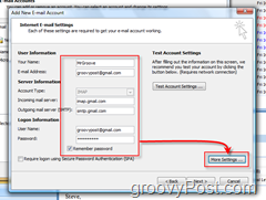 Configurar o Outlook 2007 para uma conta GMAIL IMAP