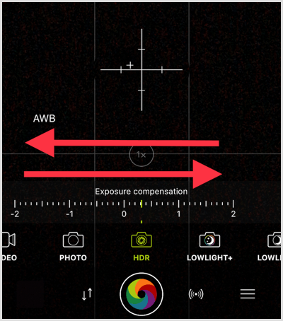 ajuste de ferramenta HDR procamera