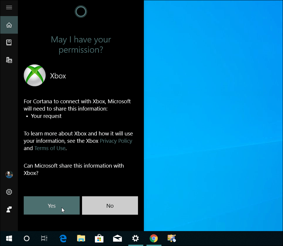 Conectar o Xbox One PC Cortana