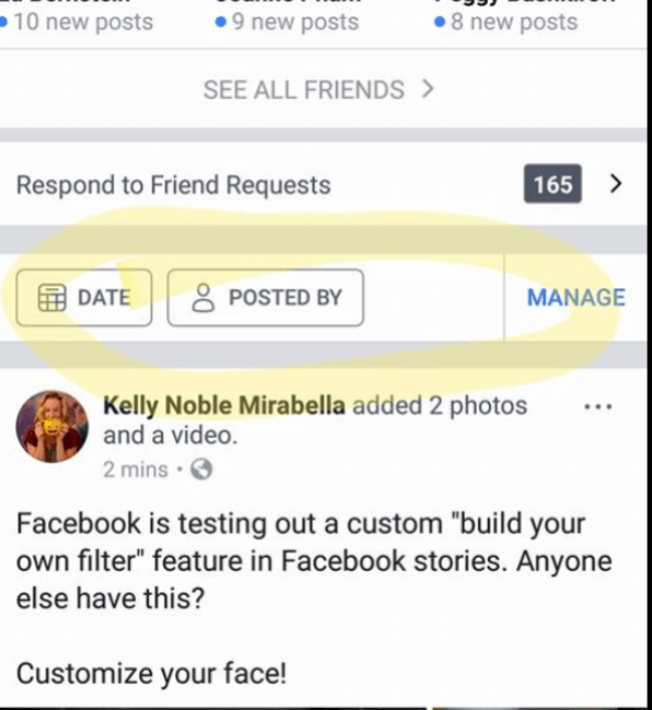 O Facebook parece estar lançando uma maneira fácil de pesquisar, filtrar e gerenciar postagens criadas por você, seus amigos ou todos.
