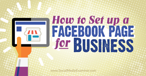 configurar uma página do Facebook para negócios