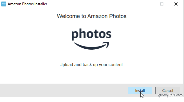 Instale o aplicativo de desktop Amazon Photos