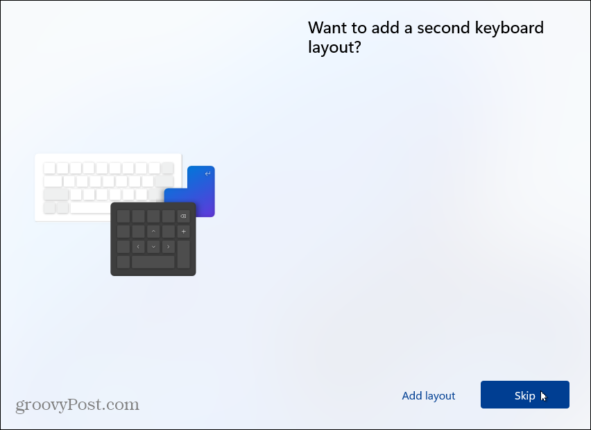 pular segundo layout de teclado