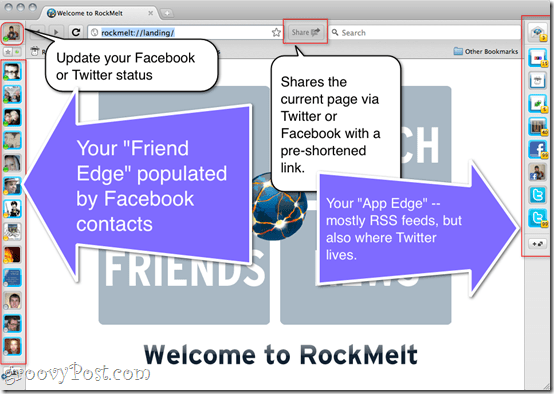 RockMelt Review - Navegador de mídia social