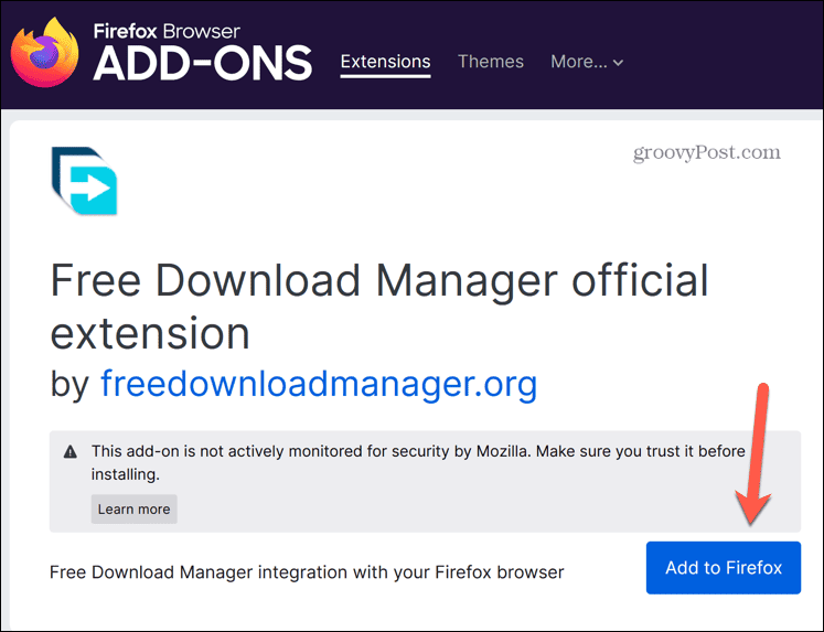 add-on do gerenciador de download gratuito firefox