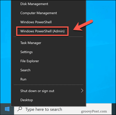 Iniciando o Windows PowerShell