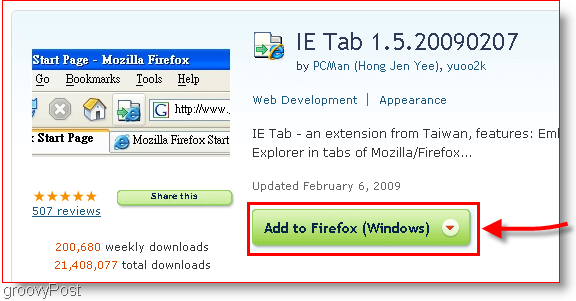 Download do IE Tab para Firefox