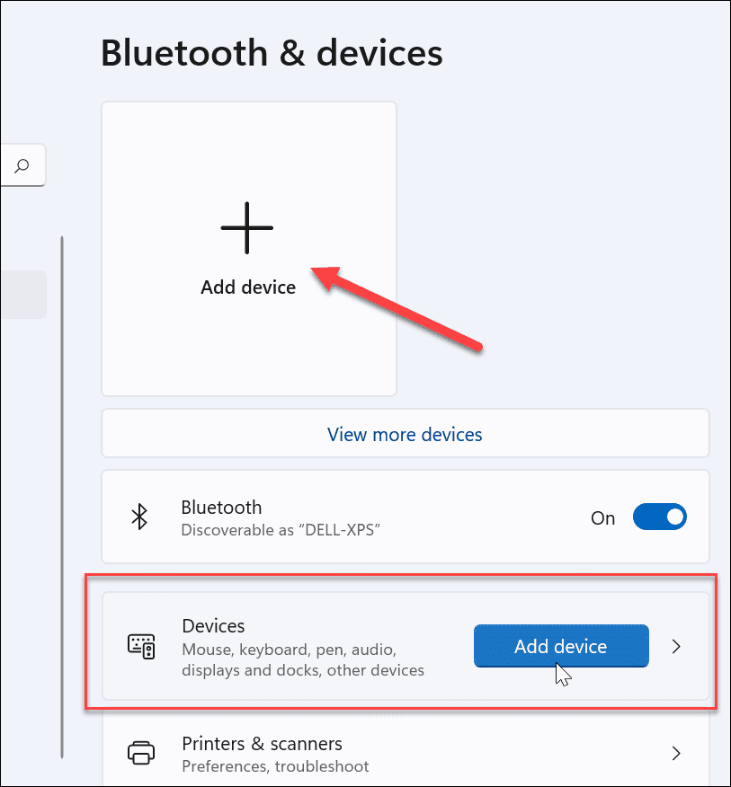 adicionar dispositivo Bluetooth Windows 11
