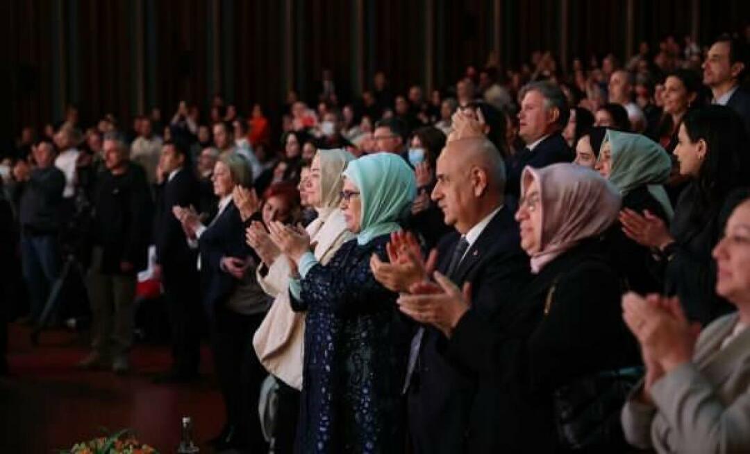 Emine Erdoğan assistiu à ópera "Turandot" em nosso Congresso e Centro Cultural de Beştepe!