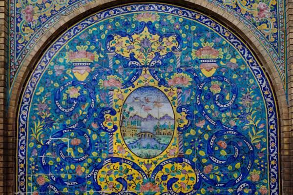 Detalhes do Palácio Golestan