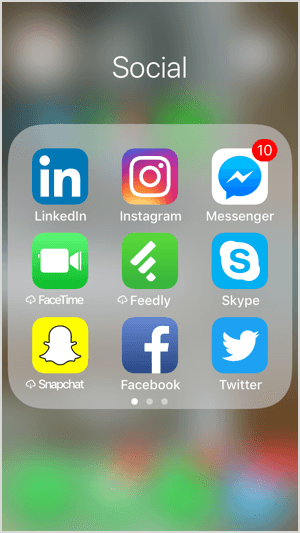 Muitas pessoas optam por receber notificações do Messenger.