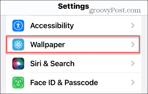 Alterar papéis de parede na tela inicial e de bloqueio do iPhone