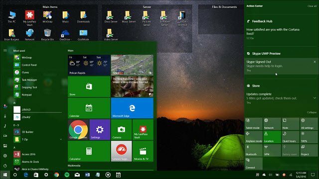 Atualização de aniversário do modo escuro do Windows 10