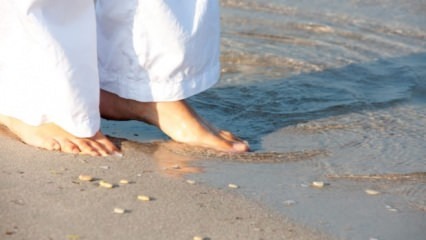 Benefícios desconhecidos da areia do mar