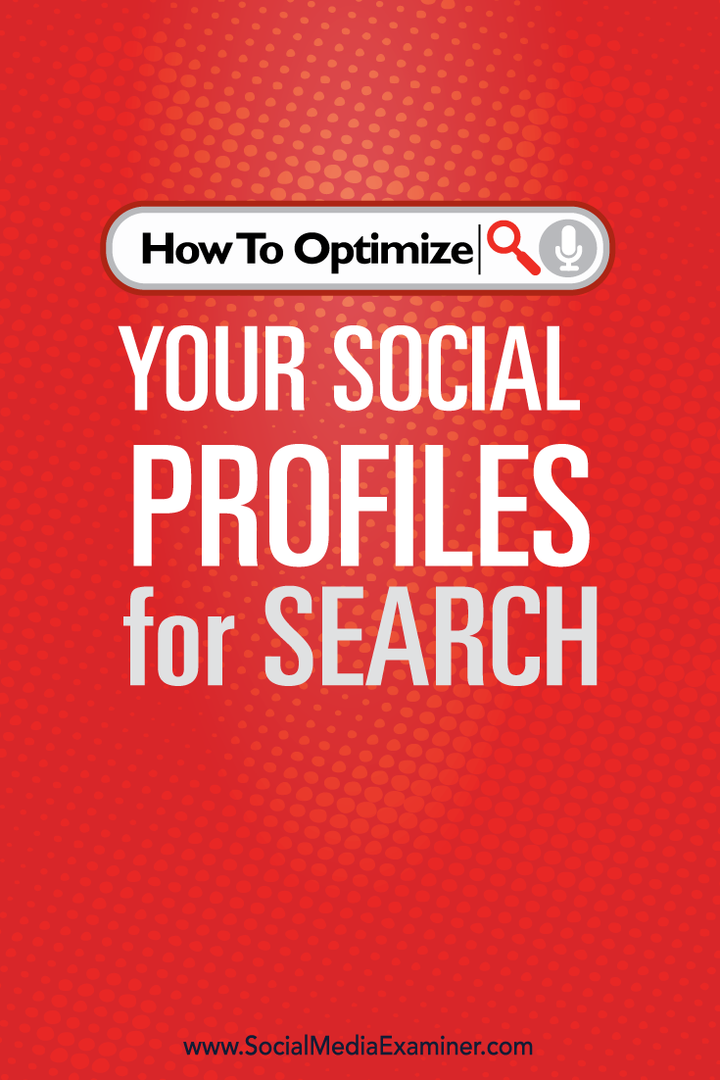 Como otimizar seus perfis sociais para pesquisa: examinador de mídia social