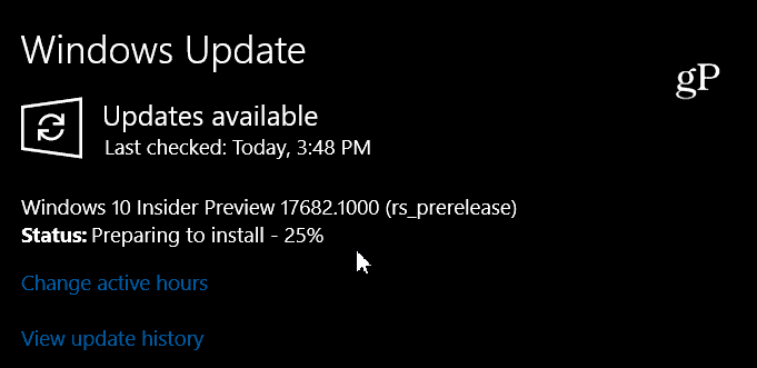 Pré-visualização do Windows 10 Insider 17682