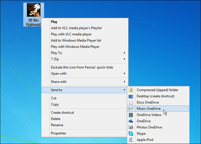 Como adicionar o OneDrive ao menu Enviar para do Windows