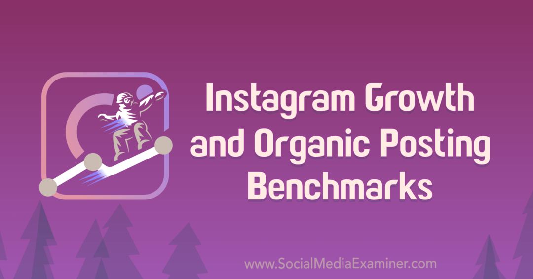 Benchmarks de crescimento e publicação orgânica do Instagram por Michael Stelzner. 