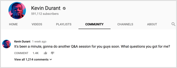 Como usar a guia da comunidade do YouTube para atrair assinantes: examinador de mídia social