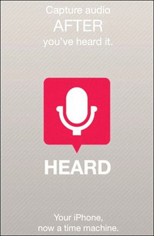 Aplicativo Heard para iPhone