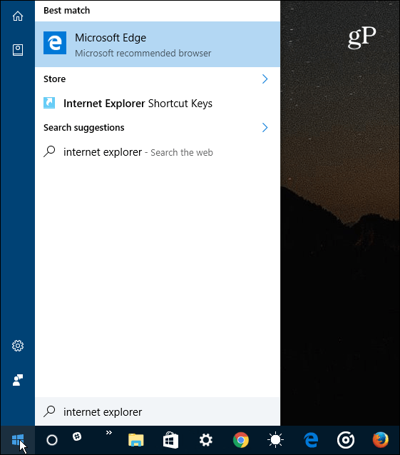 Como desativar o Internet Explorer no Windows 10