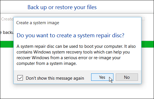 Criar chave de recuperação do Windows 10
