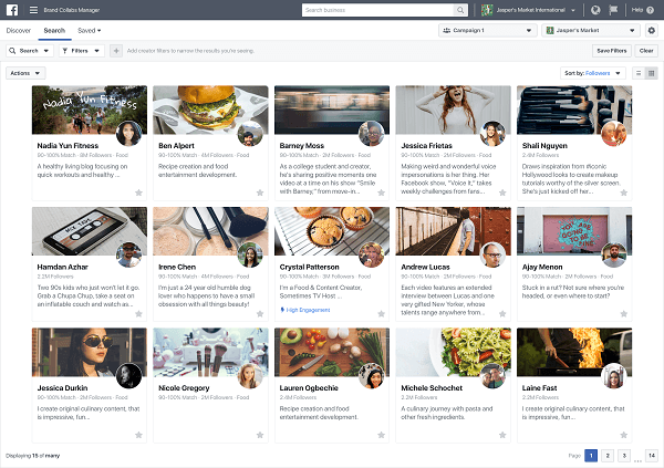 O Facebook lançou o Brand Collabs Manager, que permite que as marcas descubram criadores com os quais podem estabelecer negócios e parcerias