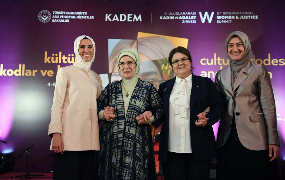 A primeira-dama Erdoğan reuniu-se com Kaoutar Krikou, Ministro da Solidariedade Nacional, Família e Estatuto da Mulher da Argélia.
