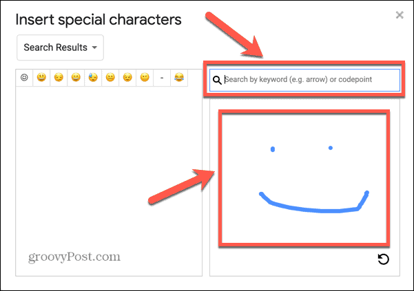 google docs desenhar emoji